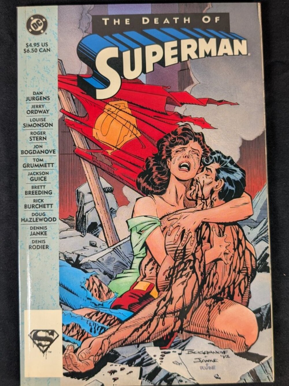 SUPERMAN 75 - THE DEATH OF SUPERMAN Third Printing 1993 Nice Condition